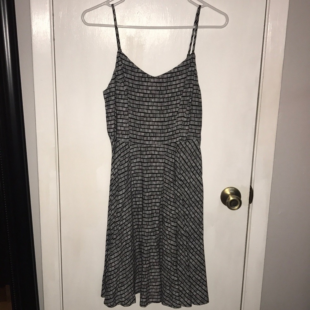 Black and white stripped dress